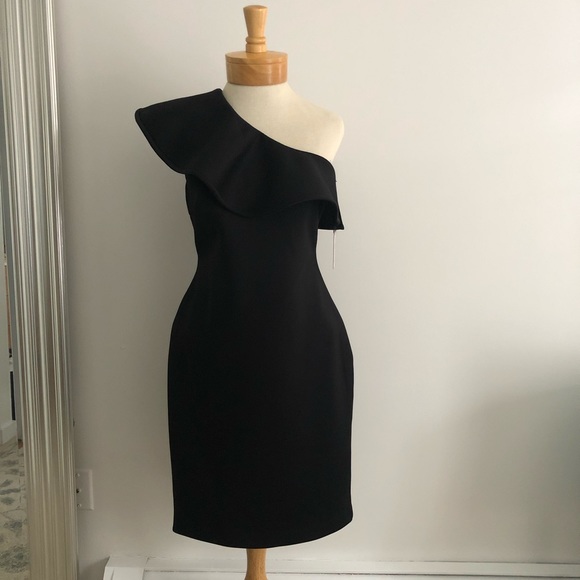 Calvin Klein Dresses & Skirts - NWT Calvin Klein Women’s Black Ruffle Sheath Dress